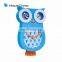 Cheap Gift MDF Owl Shape Wall Clock