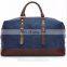 Travel Duffel Bag Luggage Sports Gym Water Resistant Canvas Blue