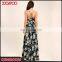 Ladies Summer Plus Size Strap Dress Casual Floral Print Wrap Woman Long Maxi Dress