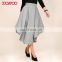 Alibaba new design grey plaid fabric ladies dresses woman sexy plaid mini skirt