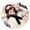 Luxury and fluffy mink fur mini scarf