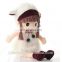 wholesales wearing dress girl soft doll plush toy stuffed toy girl gifts