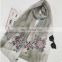 2018 Spring Section of the Super Woman Embroidered Silk Scarf Shawl Dream of High-grade Art and Literature