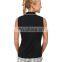 ladies high quality black sleveless golf polo t-shirts china manufacturer