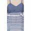 White And Blue Striped Top for girls