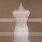 Cap Sleeves Backless Mermaid Keyhole Back Wedding Dress