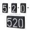 6 LED Waterproof House Door Number Light Solar Address Number Plate