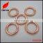 30mm Shiny Rose Gold Zinc Alloy Round Carabiner Hook for Leather Bag