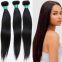 Malaysian Silky Straight Natural Black 16 18 18 Inches 20 Inch Virgin Human Hair Weave