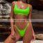 Brazilian Bikini Sets 2019 Swimming Suit for Women Two Piece Bathing Suits Sexy Neon Triangle Bikini Yellow Swimsuit Biquini Set