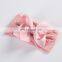23Colors 5inch Baby Solid Headband Girls Soft headwear with silk ribbon bow