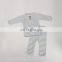 Striped Organic Cotton Rib Knitted Pajama Set For Baby