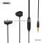 Remax Rm-550 Black And White Mobile Phone Universal Subwoofer Wired Music Earphone