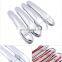 for Nissan Micra K13 Renault Puls 2011~2019 Chrome Door Handle Cover Exterior Trim Car Stickers Accessories 2012 2013 2014 2015