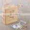 Top selling custom logo rectangle kids money saving box wooden