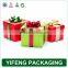 Red Fancy Color Paper Gift Box, Christmas Red Gift Box