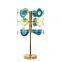 Agate hotel table lamp with eletric port table lamp marbel golden table lamp