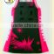 OEM sublimation sports red and black netball dress
