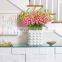 Nordic Minimalist White Square Ceramic Flower Vase for Home Decor