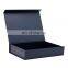 Customize cardboard paper packaging eco-friendly navy blue collapsible gift boxes