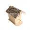 handmade indoor outdoor garden decoration natural bark birdhouse wooden birds nest house