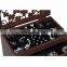 6 Layers Jewelry Storage Box Large Jewelry Organizer Wooden Case with 5 Drawers Dark