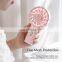 Fashion multifunction rechargeable outdoor noiseless phone holding smart mini fan