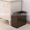 12L Decorative 2 layer pale white open top segregated rectangle plastic waste bin