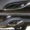 Stainless Steel Pipe Throat Exhaust Outputs Tail Frame Trim Cover for Mercedes benz A B C-Class CLA