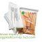 Compostable metallic glossy holographic private label bubble mailing bag, zip slider clear glitter bubble pouch bag