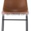 Modern Leisure Industrial  PU Leather Dining Chair