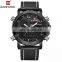 Quartz Watch Case Stainless Steel Leather Bands Wrist Hand Watch Display Digital Custom Logo Luxury Watches Men