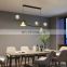 Modern Led Chandelier for Kitchen Dining Tables Desks Glass Ball Pendant Lights Home Decor Interior Lighting Black