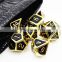 Wholesale Custom Dices Set with Numbers Polyhedral Dice for Dungeons and Dragons Game Sicbo Material Metal Dice