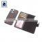 Stylish and Luxury Design Suede Lining Material Anthracite Fitting Genuine Leather Phone Mobile Case Manufacturer