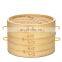 Wholesale Chinese Eco Friendly Food Kitchen Dim Sum Mini 10 Inch 2 Tier 12inch Large Bamboo Steamer