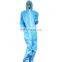 navy blue adult ppe protective work jumpsuit disposable waterproof SMS coverall type 5/6