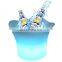 Fashionable Bar Accessories Wholesale Party Led Flashing Beverage Wine Bucket Plastic Ice Bucket LED Wine Cooler