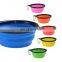 Ready Stock Custom Colorful Dog Water Bowl TPE Material Collapsible Dog Bowl