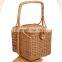 New Arrival Vintage Rattan Wine & Bread Picnic Basket High Quality Wicker Basket for Home Organizing Wholesale Supplier