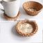 Handcrafted Boho Bamboo Mixed Rattan Woven Coasters