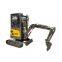 1.5 ton joystick hydraulic Crawler Excavator swing boom side extendable rubber track cabin