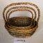 High Quality Small Size Wicker Basket With Handles China Manufacturer
