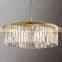 RHYS light luxury modern round crystal led chandelier home decor for Living Room Restaurant and Home Office