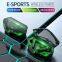 2022 New MD198 Tws Bt 5.2 Cool Lights Led Game Earphone Low Latency 360 Stereo Wireless Gaming Headset Earbuds