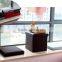 32*32*32cm pu leather foldable non woven storage box with lid