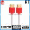Black nylon High Speed Cable HDMI with Ethernet support 3D 4K blu-ray 2160P Gold metal plug hdmi cable