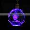 Wholesale 3D laser LOGO engraving Crystal Keychain