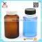 amber and clear cylinder glass pharmaceutical pill bottle 130ml