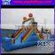 XIXI inflatable obstacle course with basketballs and rugby balls